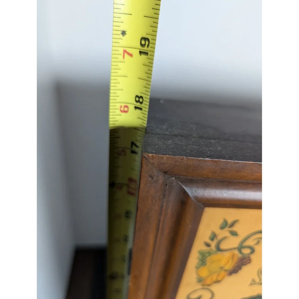 1965 Three Mountaineers Vintage Herbs Spices Wooden Rack Cabinet